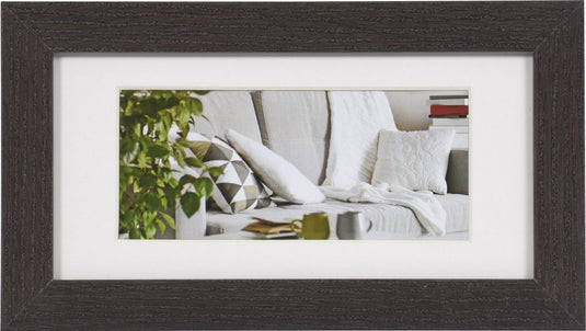 Henzo fotolijst - - modern - fotomaat 10x20 cm - donkerbruin