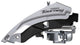 Shimano tourney fd-ty601-l6 voorderailleur zilver 3 x 8s