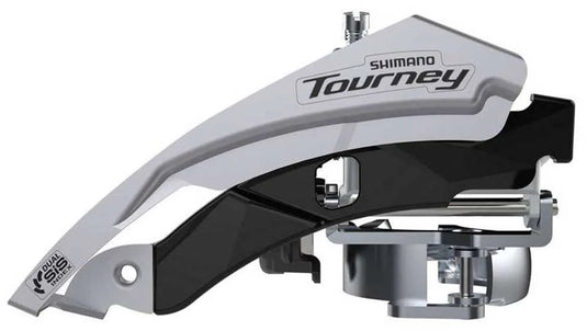 Shimano tourney fd-ty601-l6 voorderailleur zilver 3 x 8s