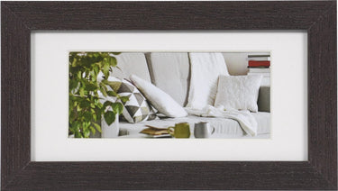 Henzo fotolijst - - modern - fotomaat 10x20 cm - donkerbruin