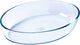Pyrex - iconic's ovenschaal ovaal 2,2 liter - transparant - borosilicaatglas