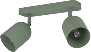 Eglo tilston spot - e14 - 28 cm - groen - kantelbaar