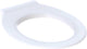 Geberit 300 comfort closetzitting zonder deksel v. mindervaliden antibacterieel m. doorlopende pen wit 501387001