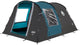 Coleman cook 4 tent – 4 persoons tunneltent – uv guard zonbescherming - brandvertragend materiaal – grijs blauw