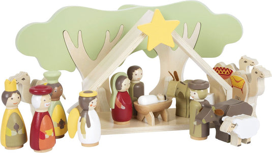 Small foot - houten kerstkribbe speelset