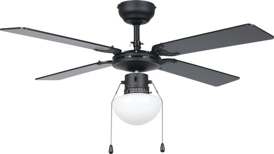 Eglo fortaleza plafondventilator met lamp - ø 106,6 cm - 3 snelheden - ac longer life - zwart bruin