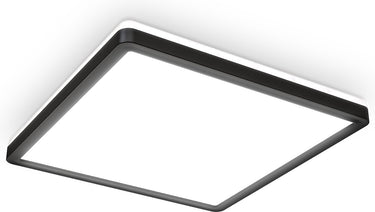 Briloner b.k.licht - led paneel met indirecte achtergrondverlichting i plafondlamp met backlight i ultra plat 28mm i neutraal wit licht kleur i 293x293mm