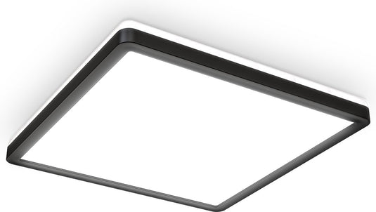 Briloner b.k.licht - led paneel met indirecte achtergrondverlichting i plafondlamp met backlight i ultra plat 28mm i neutraal wit licht kleur i 293x293mm