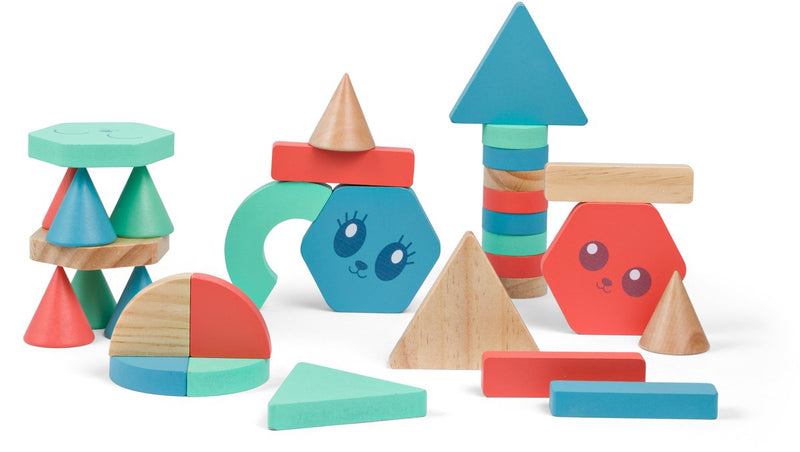 Load image into Gallery viewer, Bs toys houten bouwstenen - 38dlg.
