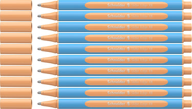 Schneider schrijfwaren schneider balpen - slider edge pastel - xb - pastel peach - 10 stuks - s-152226-10