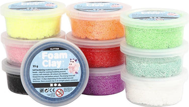 Foam clay http: www.cchobby.nl foam-clayr-glitter-diverse-kleuren-10x35-gr-1-doos