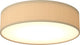 Calex led plafondlamp, 40 cm, stoffen kap, taupe, e27 fitting, warm wit licht, dimbaar, moderne ronde plafonnière
