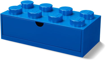 Lego bureaulade brick 8, blauw -