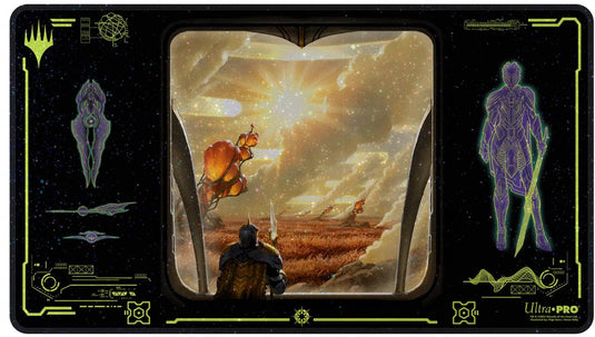 Ultrapro ultra pro - magic: the gathering - edge of eternities - adagia, windswept bastion holofoil playmat - uk