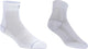 Bbb cycling fietssokken wit - 2 paar - lengte: 10cm - duurzame wielrensokken zomer - maat 44 47 - fietssokken heren en dames - combifeet bso-06