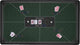 Longfield pokerkleed groen 140x80 cm - polyester rubber - glad speeloppervlak - poker dobbel accessoire - engelhart