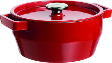Pyrex slowcook braadpan - rood - 28 cm - 6,3 l