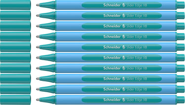 Schneider schrijfwaren schneider balpen - slider edge pastel - xb - pastel ocean - 10 stuks - s-152234-10