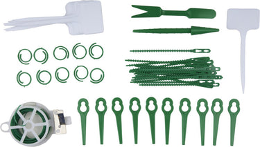 Kinzo plant accessoires set – 53-delig – plantenlabels, plantenbinders en tuindraad – voor tuinieren en plantenverzorging