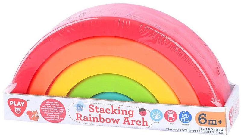Afbeelding laden in galerijviewer, Playgo toys enterprises limited playgo stapel regenboog kleur - 5dlg.
