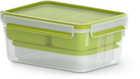 Tefal masterseal to go - lunchbox xl - 2,2l - inclusief bestek - luchtdicht