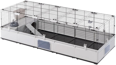 Ferplast modular 4 kooi - kooi hok - 179x72x56 cm zwart grijs