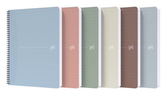 Oxford my rec'up - 100% recycled notitieboek - a4 - 1 stuk - geruit - 90 vel - assorti