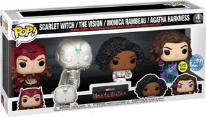 Funko pop! marvel - wandavision 4-pack exclusive glows in the dark