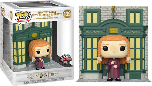 Funko pop! deluxe: harry potter - ginny weasley with flourish blotts