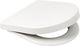 Plieger nola kansas toiletbril - d-vorm wc bril - duroplast - mat wit - met deksel - softclose - rvs bevestiging