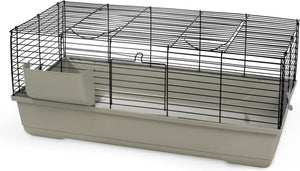 Beeztees baldo - konijnenkooi - kooi knaagdieren - mokka - 120x59x46 cm