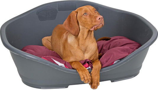 Trixie stefanplast sleeper hondenmand - antraciet - m: 65 x 42 cm