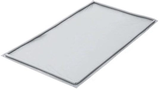Proplus opblaasbaar grondzeil - 2,50 x 3,50 m - waterdicht pvc - opblaasbare rand - grijs