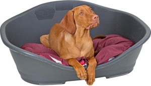 Trixie stefanplast sleeper hondenmand - antraciet - m: 65 x 42 cm