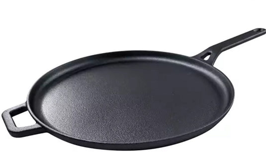 Kinghoff kh1895 gietijzeren pannenkoekenpan - ø29 cm, ideaal voor bakken, braden en grillen