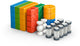 Geomag magicube 4 shapes recycled bulk - magnetische bouwblokken - 128-delig - vanaf 1 jaar