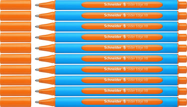 Schneider schrijfwaren schneider balpen - slider edge - xb - oranje - 10 stuks - s-152206-10