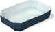 Pyrex rechthoekige ovenschaal 3,2l - borosilicaatglas - grijs glazuur buitenzijde - 33x22xh7cm