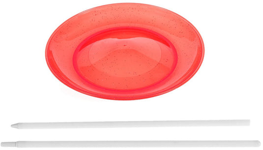 Acrobat jongleer bord met stok - rood