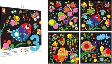 Janod - my arts crafts - contrast schilderijen stickerset