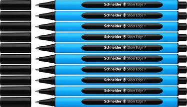 Schneider schrijfwaren schneider balpen - slider edge - penpunt f - schrijfkleur zwart - 10 stuks - s-152001-10