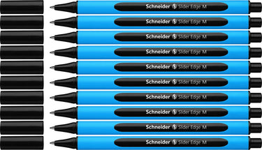 Schneider schrijfwaren schneider balpen - slider edge - m - zwart - 10 stuks s-152101-10