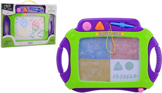 Johntoy kids art magnetisch kleuren tekenbord 45x30 cm