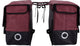 Willex dubbele fietstas - canvas - reflectie - 57 liter - universele bevestiging - purple red matt black