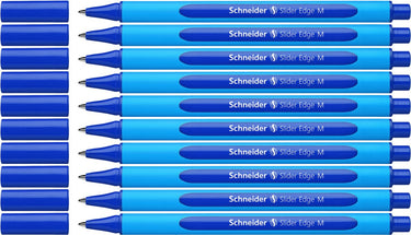 Schneider schrijfwaren schneider balpen - slider edge - penpunt m - schrijfkleur blauw - 10 stuks - s-152103-10