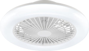 Brilliant montero - plafondventilator - led 20w - cct - 2700k-6500k - dimbaar - afstandsbediening - wit