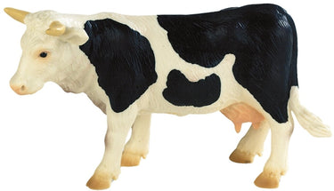 Bullyland 62609 – speelfiguur en verzamelfiguur koe fanny zwart wit – ca. 10 cm – levensecht en detailrijk vormgegeven – ideaal als educatief speelfiguur en klein cadeautje voor kinderen vanaf 3 jaar.
