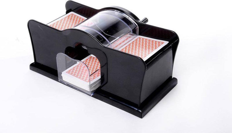 Load image into Gallery viewer, Longfield kaartschudmachine manueel – kunststof kaartenschudder – voor bordspellen, kaartspellen – familiespel – engelhart
