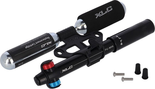 Xlc pu-m03 - combi co2 fietspomp - inclusief 2 patronen