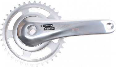 SunRace crankstel 33T, cranklengte 170mm. zilver, aluminium, spieloos